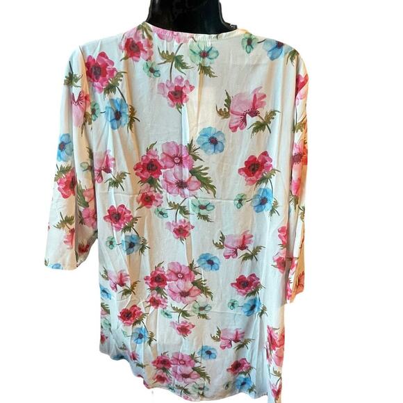 Pink Milly NWT Floral 3/4 Sleeve Kimono Size S - Picture 4 of 7